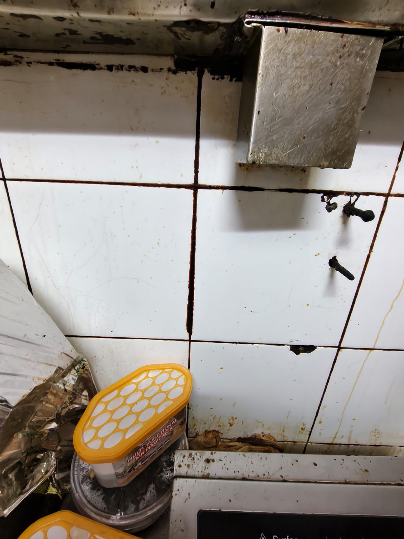 清潔示範前的餐飲作業環境